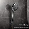 Handheld Shower head Holder - All Metal - Adhesive and