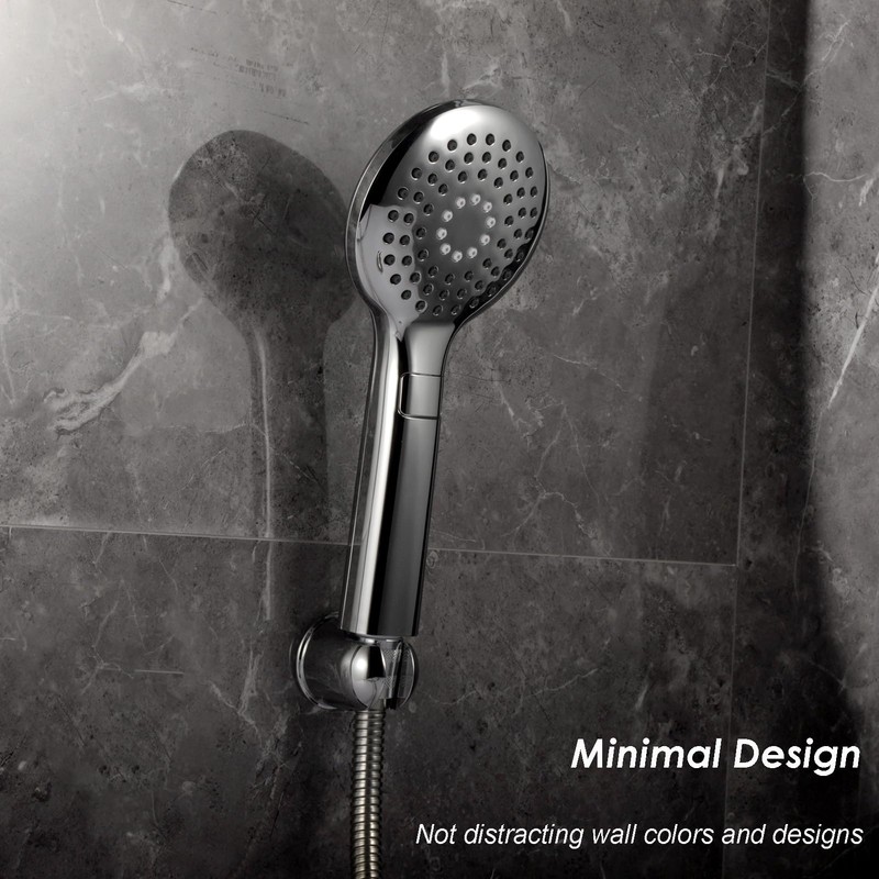 Handheld Shower head Holder - All Metal - Adhesive and