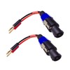 KOOKFJLLZ Banana Plug to Male Speakon Speaker Adapter Cable 12AWG