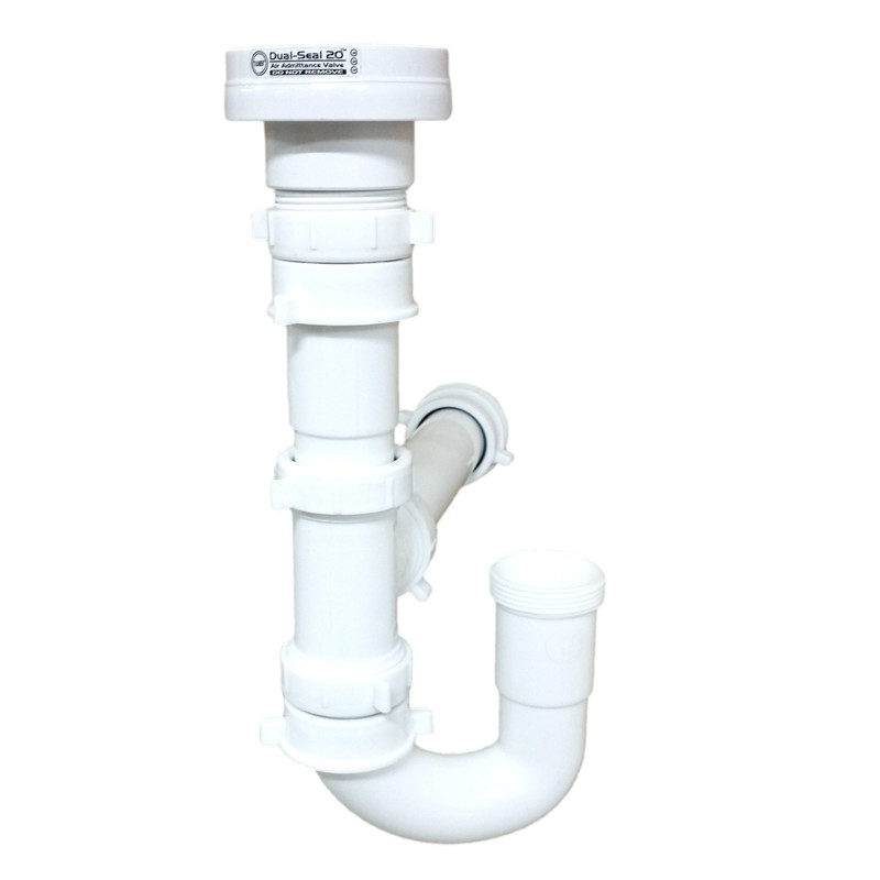 Tuuber Air Admittance Valve Trap Assembly Kit with 1-1/2 inch