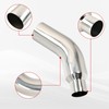 4 Inch Stainless Steel Polished Diesel Exhaust Elbow Tip,4'' Inlet