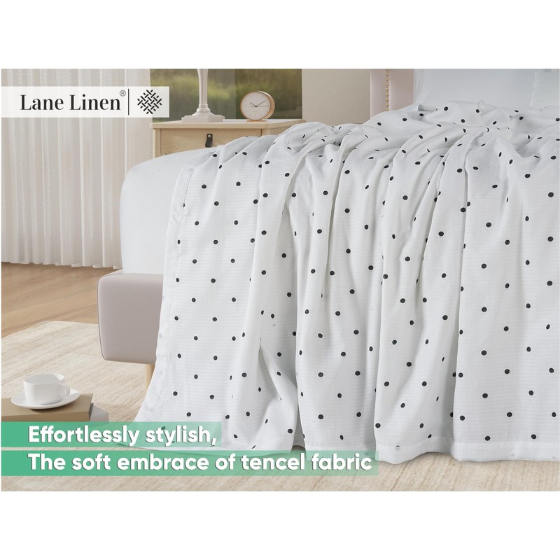 LANE LINEN Warm Winter Blanket - Lightweight, Soft & Breathable