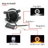 2 Luces Antiniebla Led Redondas De 4 Pulgadas 30 W