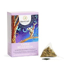Roogenic Native Relaxation Tea Bags in Box, 18 Biodegradable Tea Bags