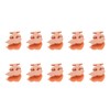 10pcs Metal Binder Clips Innovative Cartoon Cute Shape Electroplated Rustproof