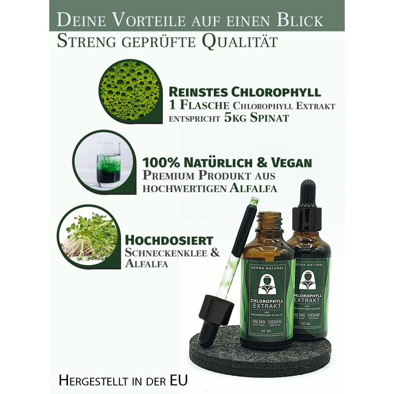 Adema Natural® - Chlorophyll Extract Drops - Extremely Green Liquid