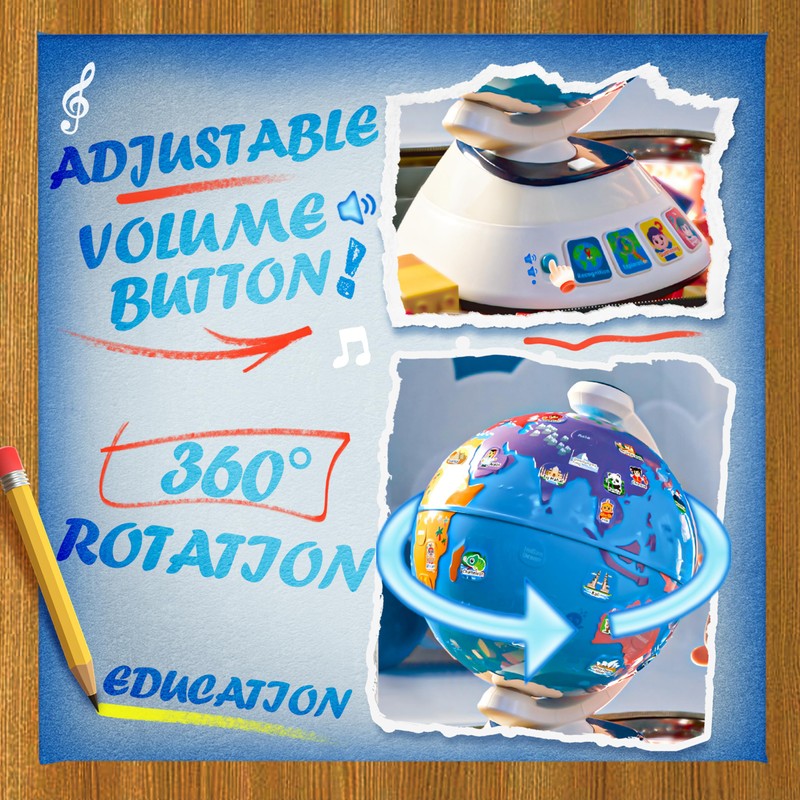 SMILESSKIDDO Globe for Kids - Learning toys for 2 Year