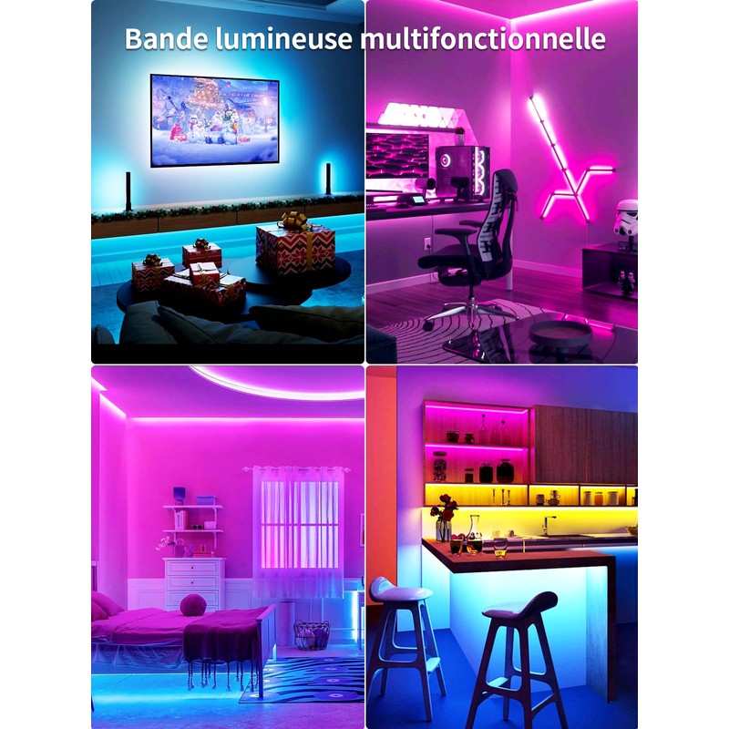 GIPOYENT Music Sync LED TV Backlight, RGB Color Changing Light