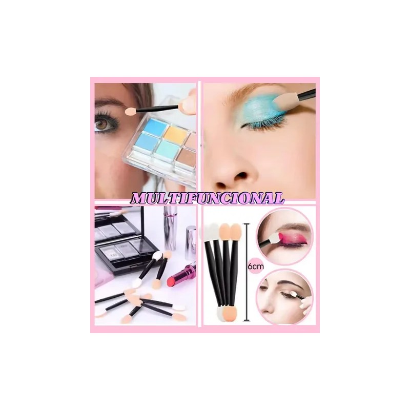 120 Aplicadores Para Maquillaje, Sombras, Hisopos,doble Cara