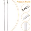 EINCORN Pack of 2 Clear 17Inch Curtain Pull Wand Drapery