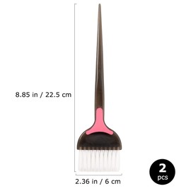 Minkissy 2 Pcs Hair Color Brush Professional Hair Dye Brush Salon Hair Bleach Tinting Brush for Hair Tint Dying Coloring Applicator