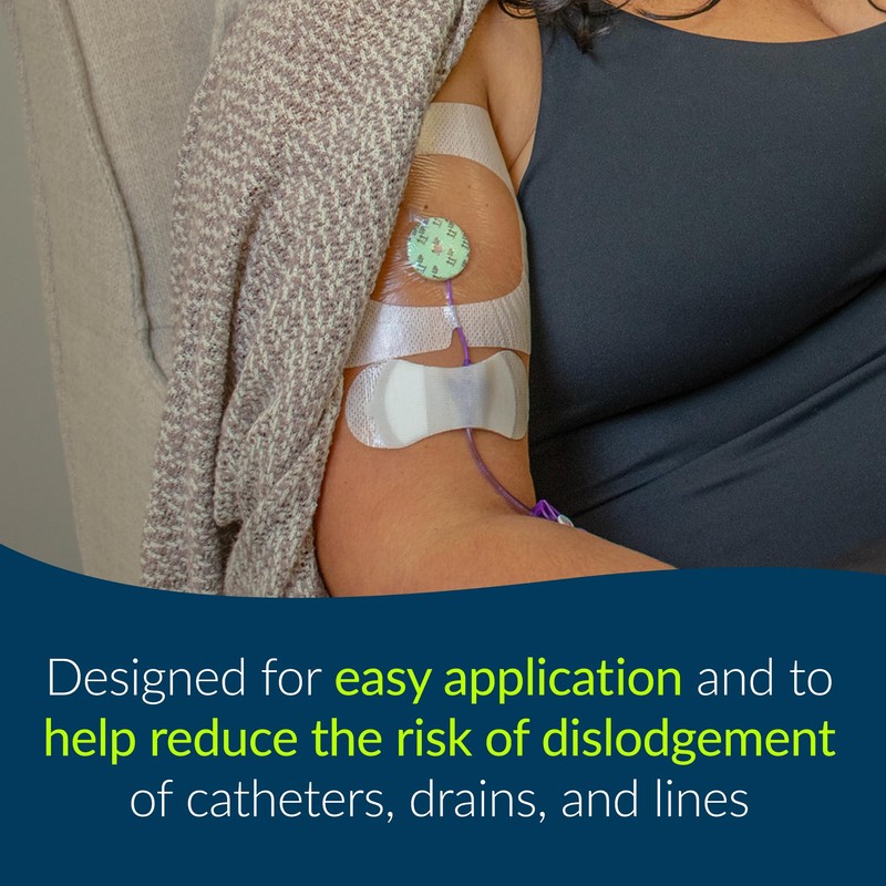 TIDI 3300MWA-10PK Grip-Lok Medium-Wide CVC, PICC & Drain Securement Device