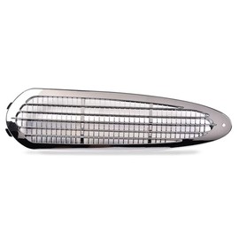 LQI Hood Side Grille Air Intake Vent Cover Chrome Compatible with 2002-2018 Freightliner M2 100 106 112 17-14809-005 17-14809-000