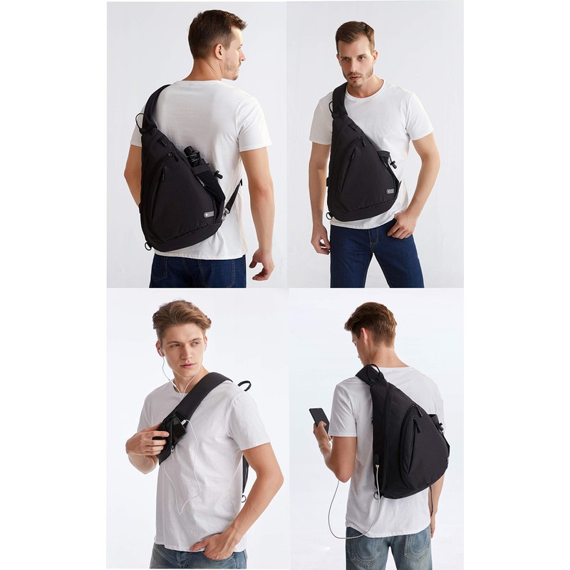 TurnWay Water-Proof Sling Backpack/Crossbody Bag/Shoulder Bag for Travel, Hiking, Cycling,