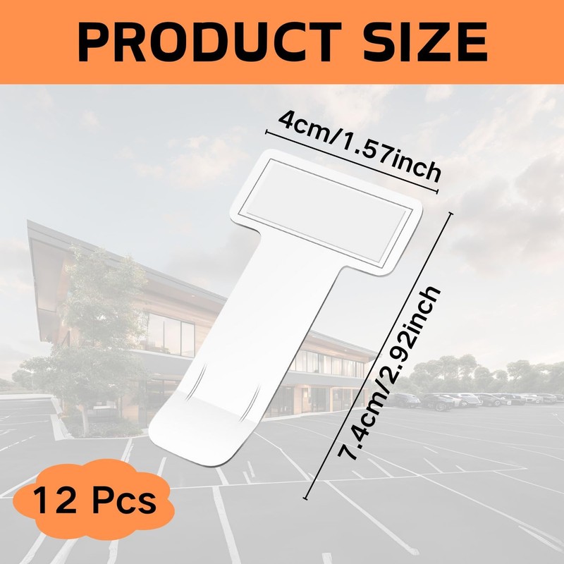 Lyivisk 12 StCk Parkausweis Halterung Windschutzscheibe, Parkscheinhalter, Halter-Set, Transparente Selbstklebende