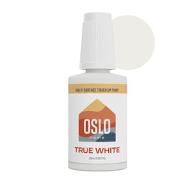 Oslo Home Touch Up Paint, True White, 20ml, Matte, w/brush in bottle, Quick drying, for Home, Kitchen cabinets, Walls