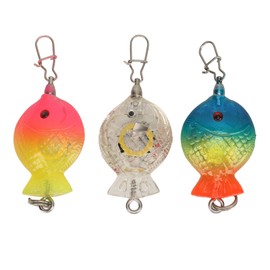 3Pcs Colorful Fishing Lure Light Deep Drop LED Underwater Fishing Light Attracting Fish Underwater Bait Lure Lamp