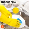 Vgo... 10pairs Household Cleaning Gloves Reusable, Gloves Rubber Long Sleeves