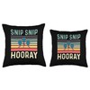 Snip Snip Hooray Loving Husband Throw Pillow, 18x18, Multicolor