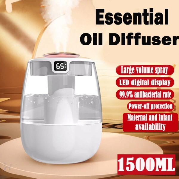 N.S@ Cool Mist Humidificador para dormitorio con dos boquillas Para