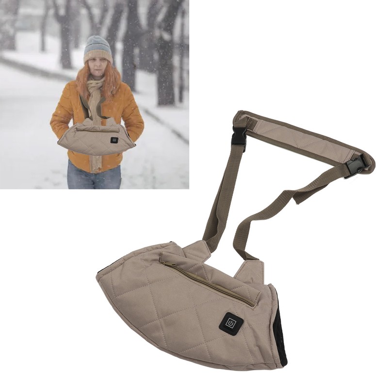 Heated Hand Muff 3 Level Modes Soft Fluffy Waterproof Electric