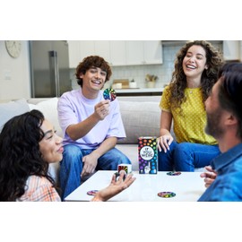 Mattel Games Imagine a party game for adults with crazy fingers and hands as well as cards and spindles, for 3-8 players, HYB63