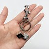 ANEBRPC Gold Dice Keychain for Men Metal Dice Bag Charm