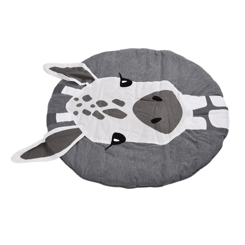 Soft Cotton Baby Play Mat Giraffe Pattern Wide Application Baby