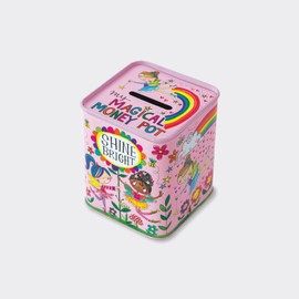 Rachel Ellen Fairies Money Box, 92mm x 77mm x 77mm, Multicoloured, One Size (MONBOX33)