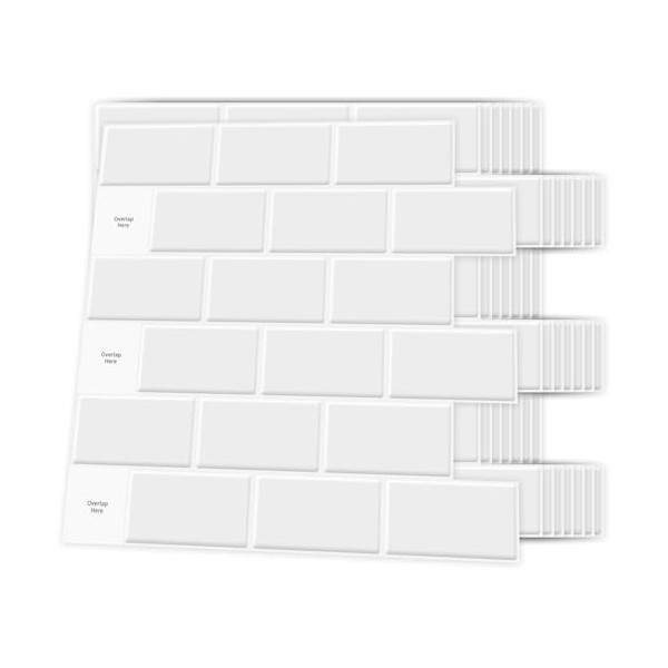Art3d Backsplash Tile for Kitchen Peel and Stick, 10-Sheet Stick