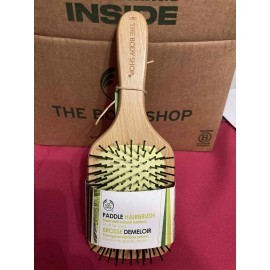 THE BODY SHOP Paddle Hairbrush with natural bamboo HTF *RARE* US SELLER