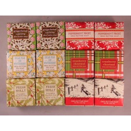 Greenwich Bay Shea Butter CHRISTMAS Spa Soap, 1.9 oz., 4 or 6 Bars per Lot! - Winterfield