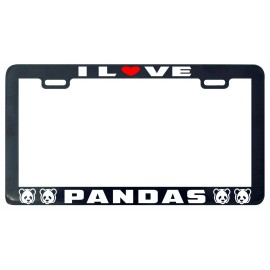 Unbranded Pandas I love license plate frame holder