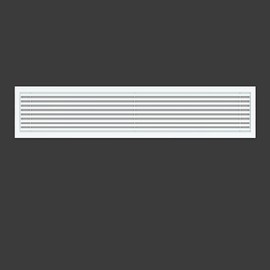 Powrocket Linear Bar Air Grille 28" X 6", Aluminum Air Supply/Return Grilles,Easy Air Flow,Removable Grille/Door-HVAC Air Vent Cover,White[Outer Dimensions: 28.8"w X 6.8"h]