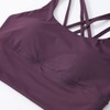 AGONVIN Women's Longline Strappy Padded Medium Support Training Top Sports