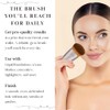 Kabuki Angled Makeup Brush for Powder, Cream, Liquid Foundation, Sunscreen,