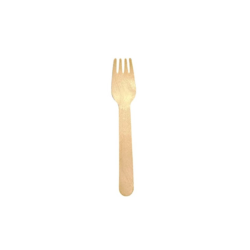 100 Organic Wooden Forks