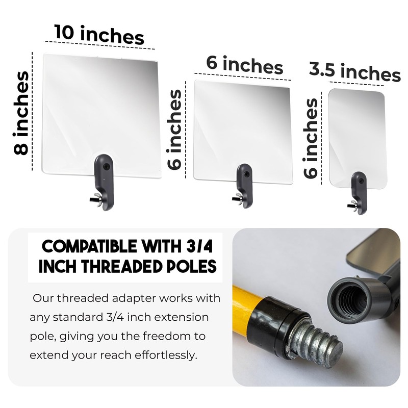 Extend A Vue - Flex Vue Inspection Mirror with Threaded