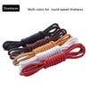CCSOFTIME 2 Pairs Round Waxed Shoelaces 2.5 mm Thin for