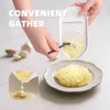 Luvan Garlic Grater Plate, 4 in 1 Ceramic Egg Cracker,