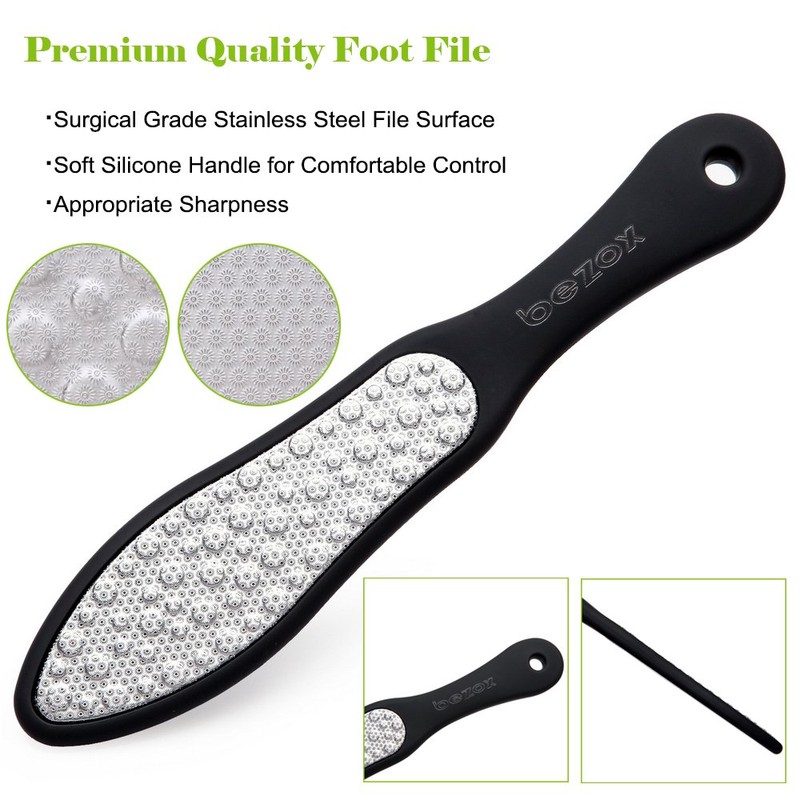 BEZOX Professional Foot File(1 Piece) - Double Sided Foot Scraper