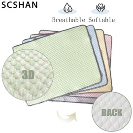 SCSHAN Cat Mat Bed, Large 32x48 Washable Breathable Pet Crate Pad for Indoor Outdoor Dog Puppy Cages Floor Car Seats Sofa Bed Cover Pink 1Pack