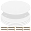 VOSAREA 4pcs Ceiling Hole Cover Round Covering Plates Circular Ceiling