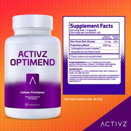 ACTIVZ Optimend - Advanced Joint Mobility and Comfort Support with Enhanced Bioavailability Using CyLoc Dextrin and DexKey Technology - 60 Capsules