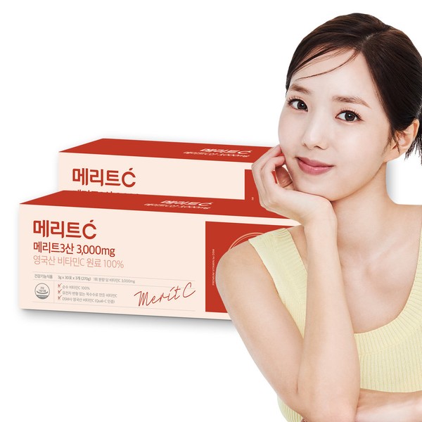 Huons [On Sale][Delivery from Headquarters] Merit C Vitamin 3000mg 90 packs, 2 boxes (6 months) / 휴온스 [온세일][본사배송] 메리트C 비타민 3000mg 90포 2박스(6개월)