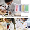 48 Pieces Microscope Accessories, Microscope Slides with Biological Samples, 24