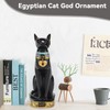 Cyrank Egyptian Cat Statue, Egyptian Cat Resin Statue, Egypt Decoration,
