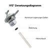 1PZ AOU-TA2 M16 Fuel Tap Vacuum Replacement for GY6 49cc