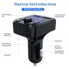 Unbranded Bluetooth 5.0 Car Wireless FM Transmitter Adapter 2USB PD