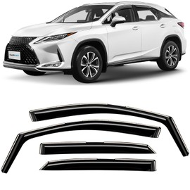 CLIM ART in-Channel Incredibly Durable Rain Guards for Lexus RX 350, RX 450H 2016-2022, Original Window Deflectors, Vent Window Visors, Vent Deflector, 4 pcs. - 616482